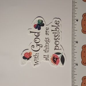 10/$10 Inspirational Bible Verse Jesus Biblical God Faith Heaven Sticker Decal